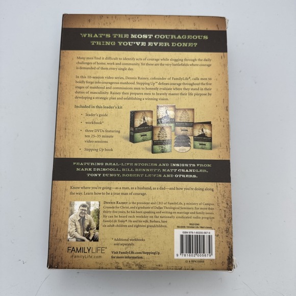 Stepping Up 10 Week Video Series, Dennis Rainey Preowned Excellent - Picture 2 of 3